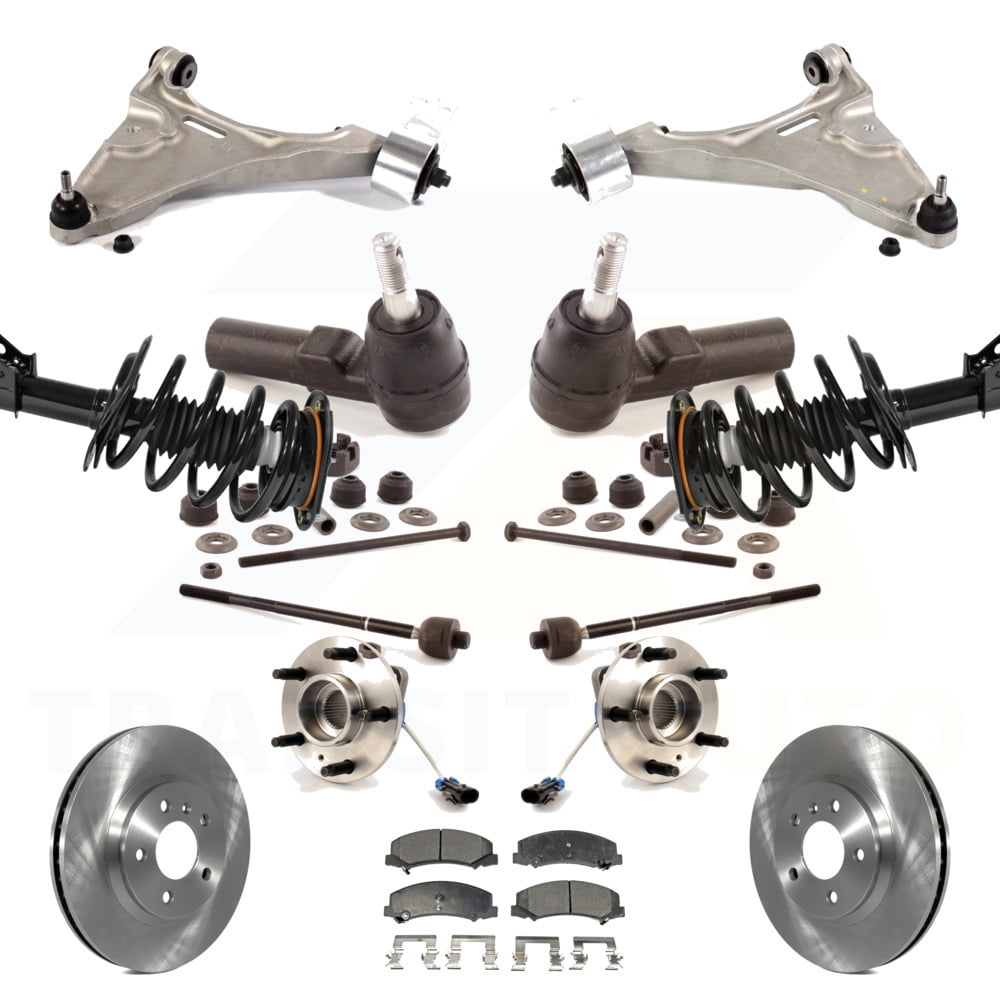 Transit Auto Front Disc Rotors Brake Pads Hub Bearings Assembly