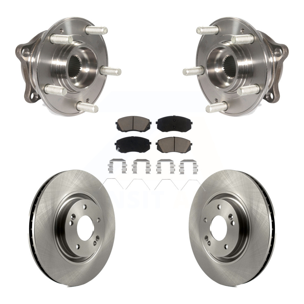 Transit Auto Front Hub Bearing Assembly Disc Brake Rotors and Ceramic