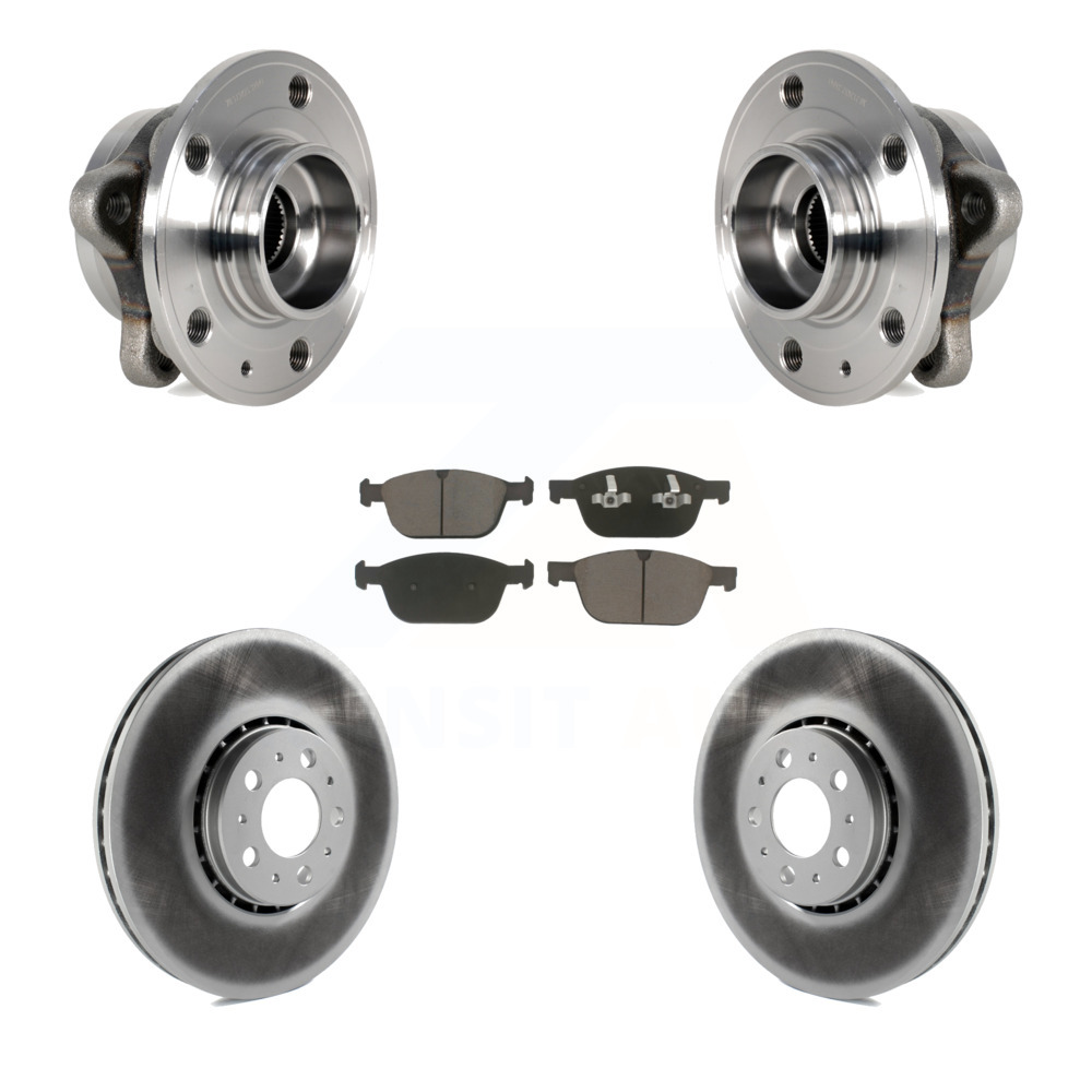 Transit Auto Front Hub Bearing Assembly With Coated Disc Brake Rotors