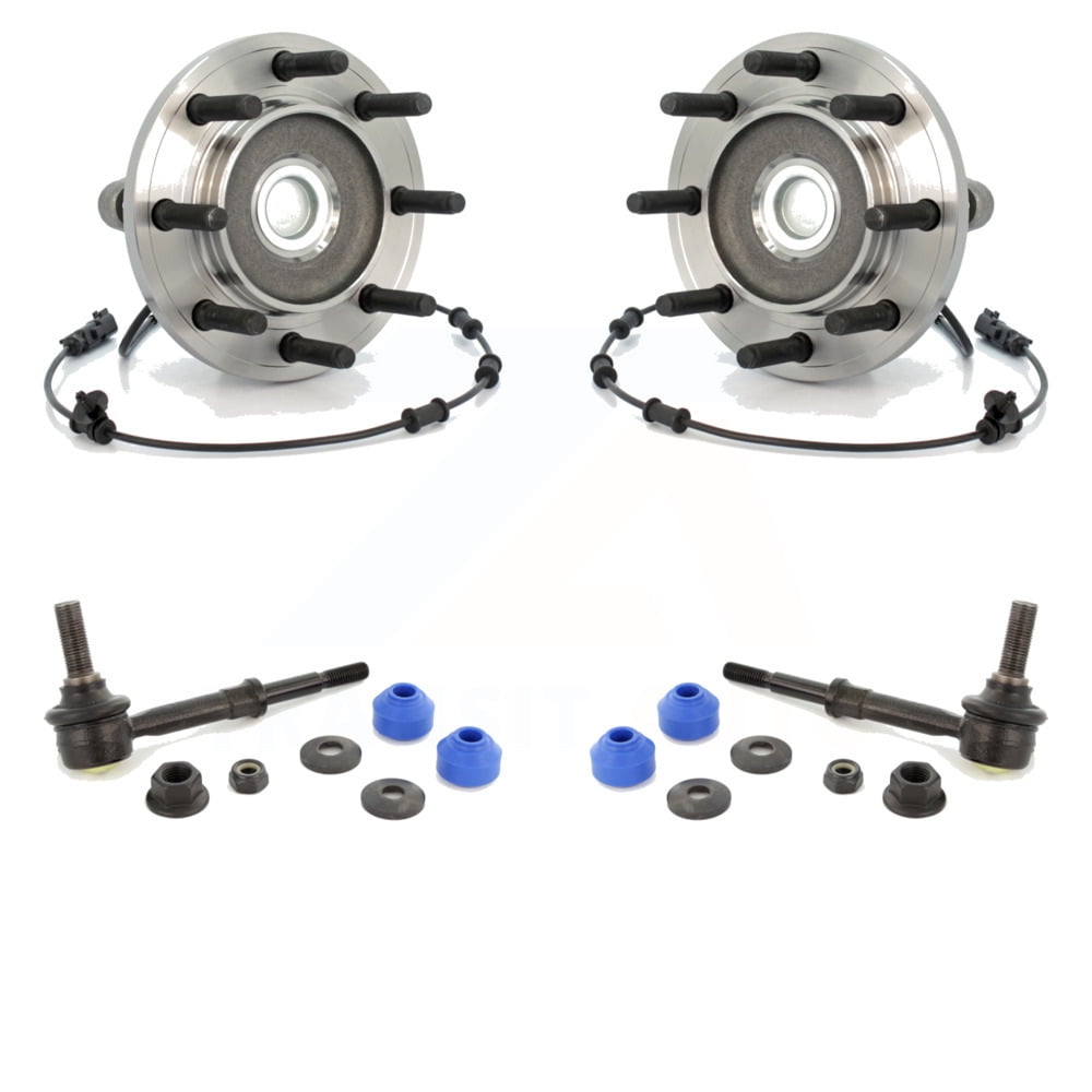 Transit Auto Front Hub Bearing Assembly and Link Kit for Car 2010 Dodge Ram 3500 Cab & Chassis with RWD K7T-100727
