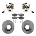 thumbnail image 2 of Detroit Axle Front Drilled & Slotted Brake Rotors – For Buick Lacrosse Allure Pontiac Grand Prix, 11.69 Inch Pair 2 of 3