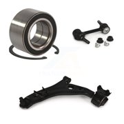 Transit Auto Front Left (Driver Side) Wheel Bearing Suspension Lower Control Arm with Ball Joint and Sway Bar Stabilizer Link Kit for Car Ford Edge Lincoln MKX K77-100799