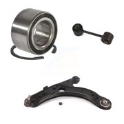 Transit Auto Front Left (Driver Side) Wheel Bearing Suspension Lower Control Arm with Ball Joint and Sway Bar Stabilizer Link Kit for Car Volkswagen Jetta Golf City Beetle K7T-102298