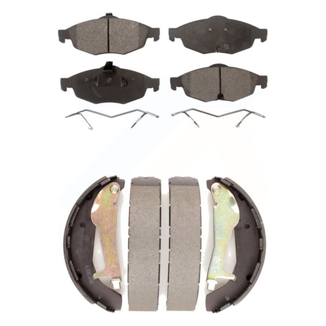 Transit Auto Front Rear Ceramic Brake Pads And Drum Shoes Kit For