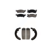 Transit Auto Front Rear Ceramic Brake Pads Drum Shoe Kit for Car Chevrolet GMC C10 C1500 G20 G2500 K10 K1500 Cadillac R10 K2500 C2500 Jimmy R1500 G10 V10 Fleetwood Blazer G1500 V1500 K5 C20 KCN-100324