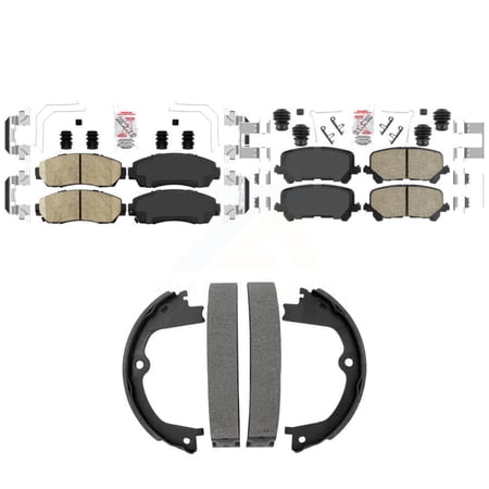 Transit Auto Front Rear Ceramic Disc Brake Pads Kit for Car 2019-2024 Honda Passport KNN-101533