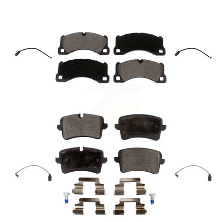 TEC Front Rear Ceramic Disc Brake Pads and Wear Sensors Kit for Car 2017 Porsche Macan 2.0L KTW-100565