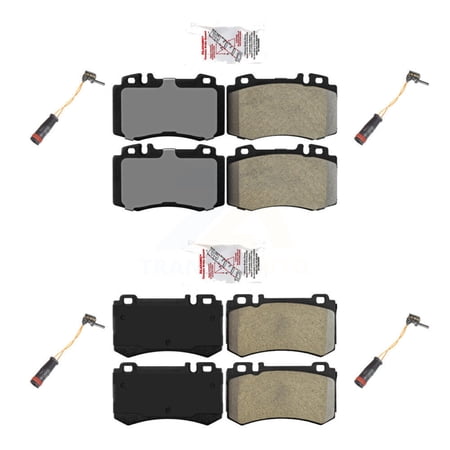 AmeriBRAKES Front Rear Ceramic Disc Brake Pads and Wear Sensors Kit for Car Mercedes-Benz CL600 CL55 AMG KNW-100336