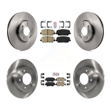 Transit Auto Front Rear Ceramic Pads and Disc Brake Rotors Kit for Car Hyundai Veloster Kia Forte Koup K8A-102891