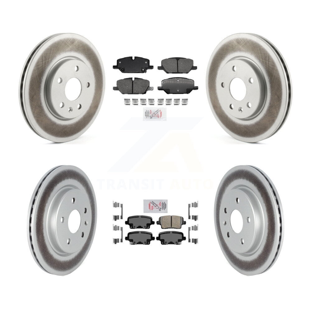 Front & Rear Brake Rotor And Ceramic Pad Kit For Buick Cadillac DTS Lucerne 2006-2011