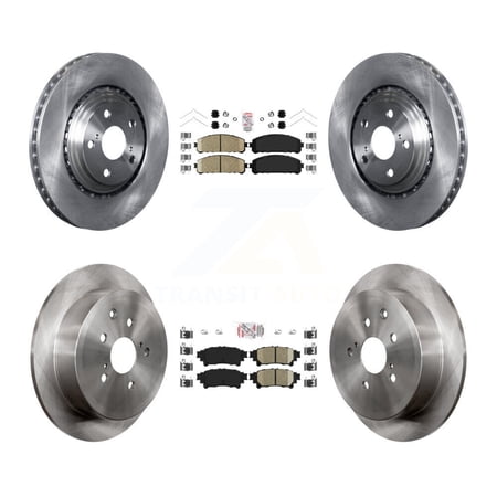 Transit Auto Front Rear Ceramic Pads and Disc Brake Rotors Kit for Car Toyota Sienna Highlander Lexus RX350 RX450h K8A-102740