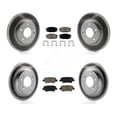 thumbnail image 2 of Front & Rear Drilled & Slotted Brake Rotors With Ceramic Pads For Kia Soul Forte Elantra GT 2 of 4