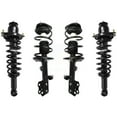 Transit Auto Front Rear Complete Suspension Shocks Strut and Coil Spring Mount Assemblies Kit