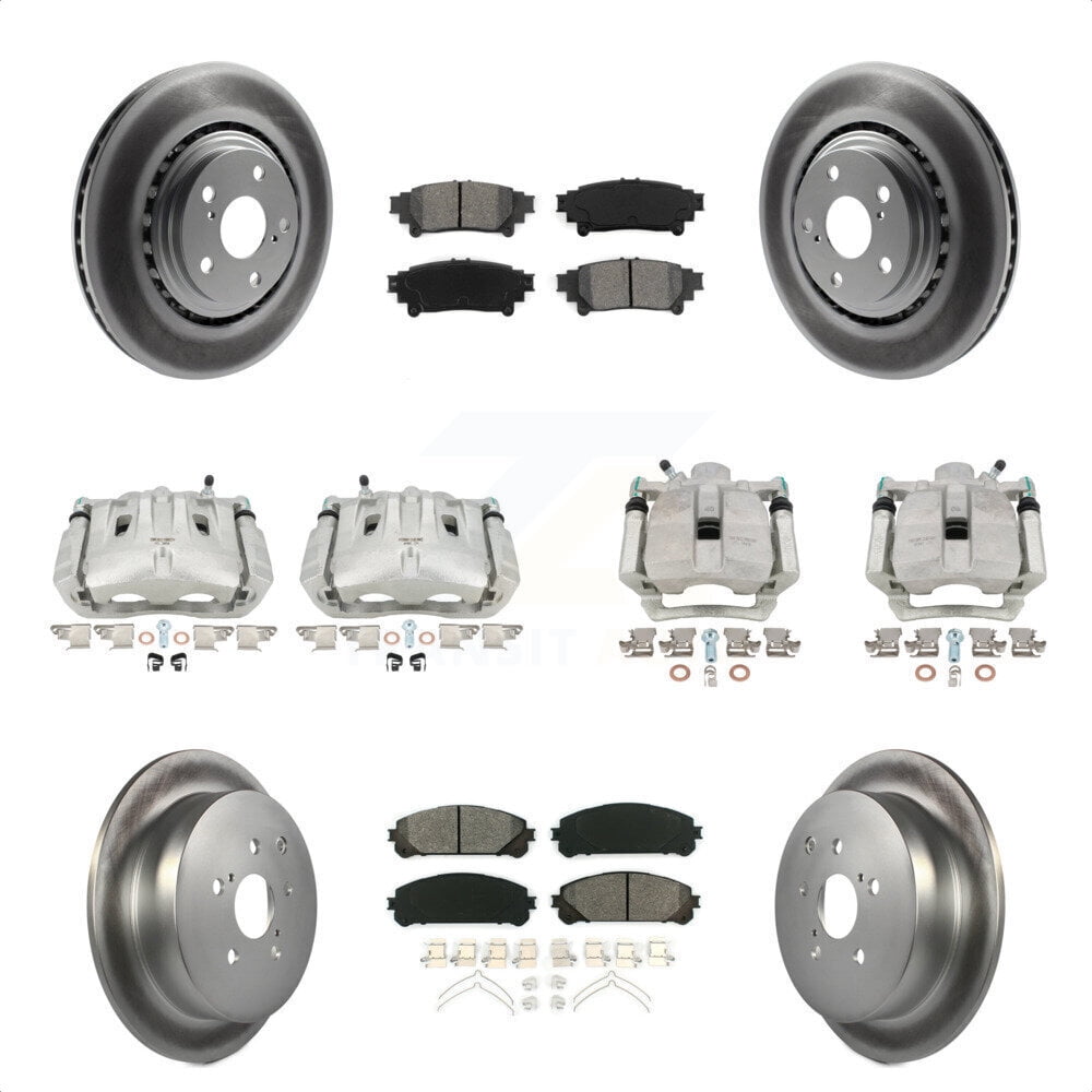 Transit Auto Front Rear Disc Brake Caliper Coated Rotors And Semi