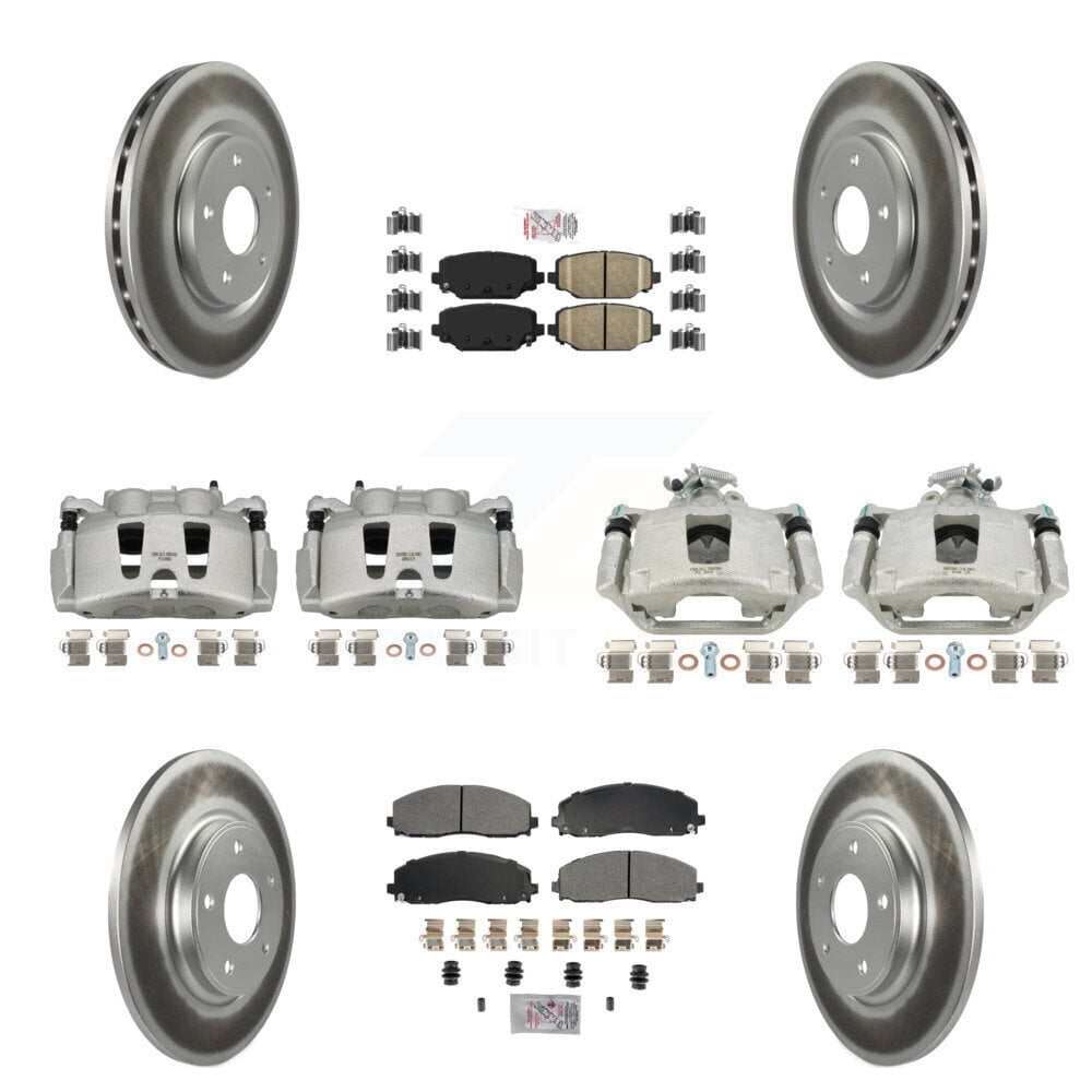 Front + Rear Ceramic Brake Pads Kit For Dodge Journey 2012-2016 Grand