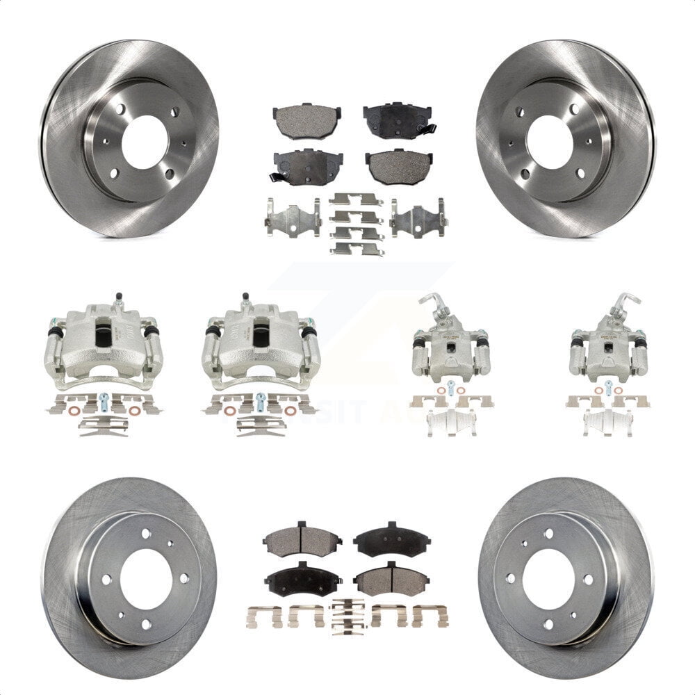 Transit Auto Front Rear Disc Brake Caliper Rotors And SemiMetallic