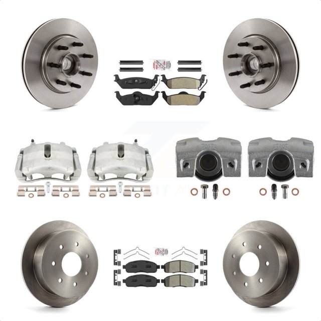 10-Piece Brake Rotor & Pad Kit For 2016-2021 Honda Civic – Front & Rear, Ceramic Pads