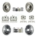 thumbnail image 1 of Transit Auto Front Rear Disc Brake Caliper Rotors and Ceramic Pads Kit (10Pc) for Car Toyota RAV4 Without 3rd Row Seating KC8-102757N, 1 of 22