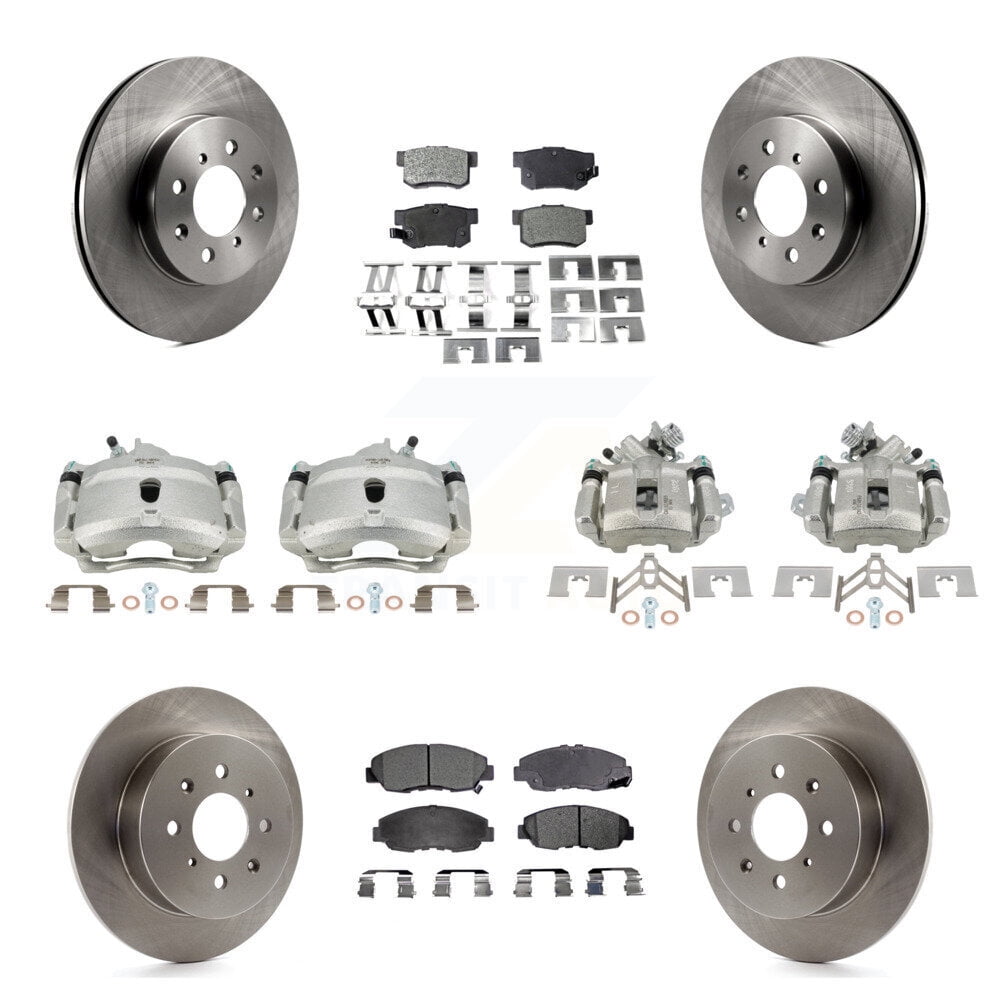 Transit Auto Front Rear Disc Brake Caliper Rotors and SemiMetallic