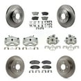 Transit Auto Front Rear Disc Brake Caliper Rotors and SemiMetallic