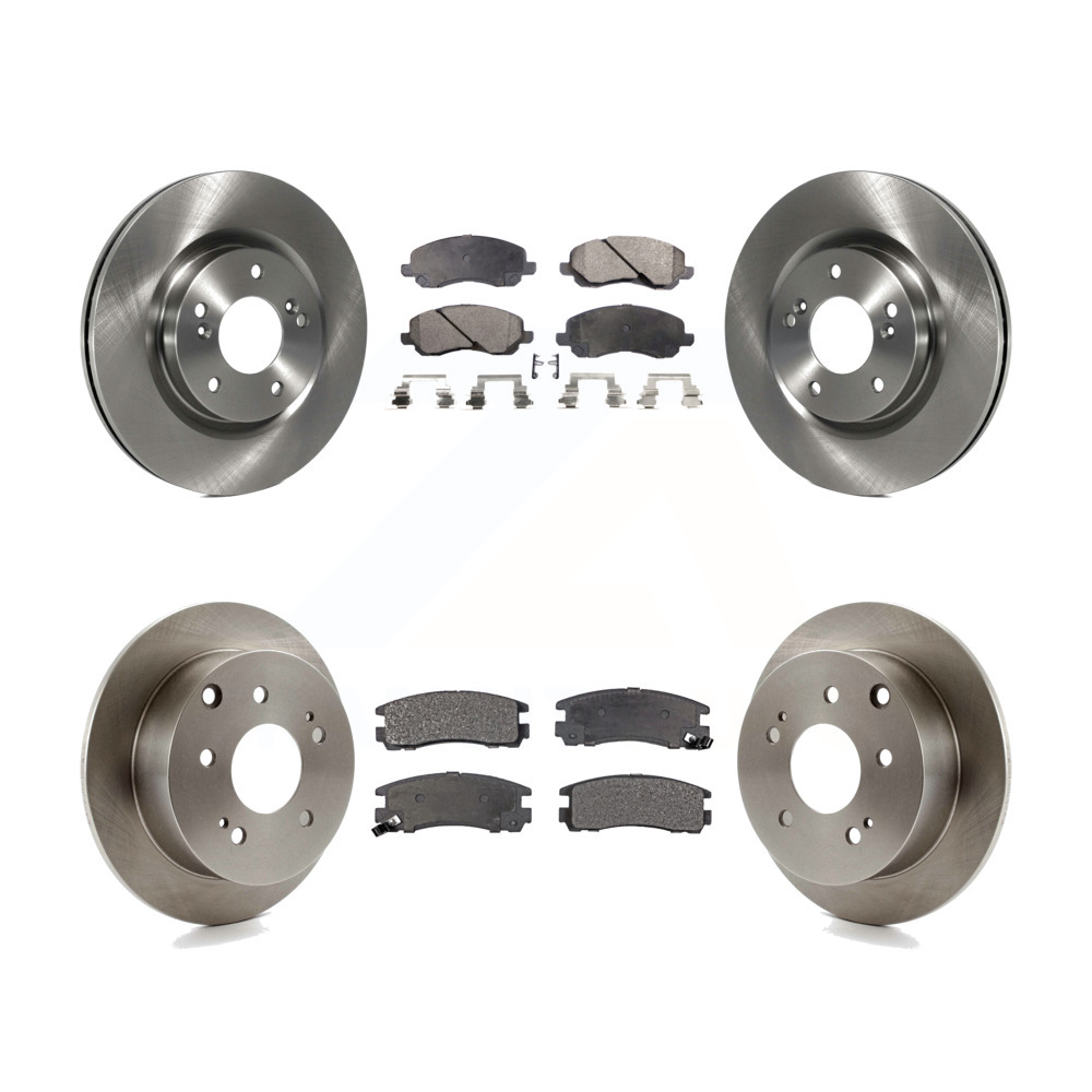 Transit Auto Front Rear Disc Brake Rotors And Ceramic Pads Kit For