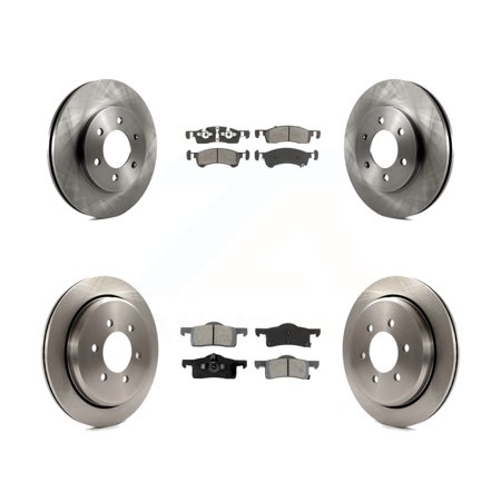 Transit Auto Front Rear Disc Brake Rotors and Semi-Metallic Pads Kit for Car Ford Expedition Lincoln Navigator K8S-100883