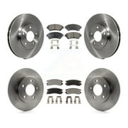 Transit Auto Front Rear Disc Brake Rotors and Ceramic Pads Kit for Car Cadillac DeVille Buick Park Avenue Eldorado Oldsmobile Aurora Seville Riviera K8T-100768