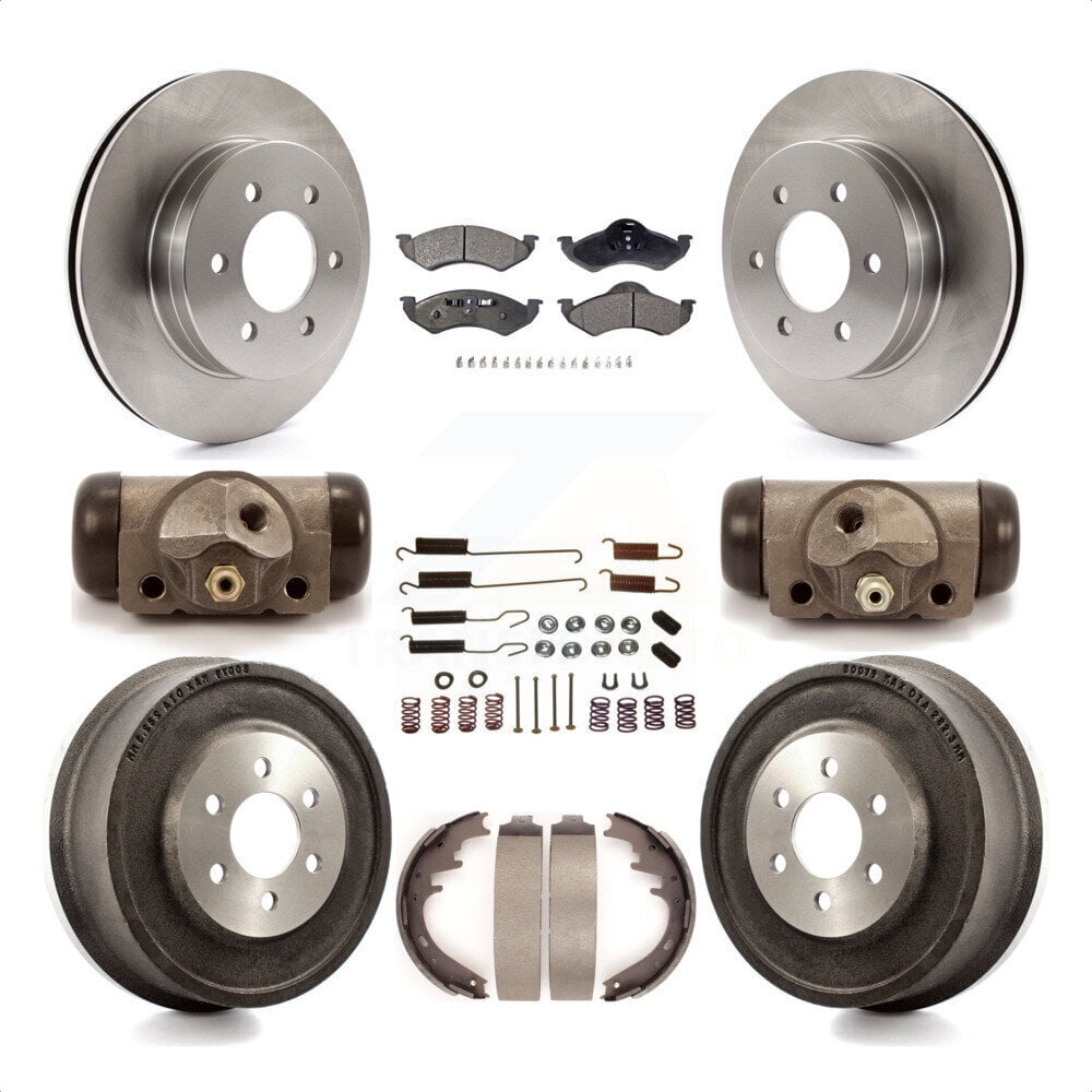 Transit Auto Front Rear Disc Brake Rotors SemiMetallic Pads And Drum