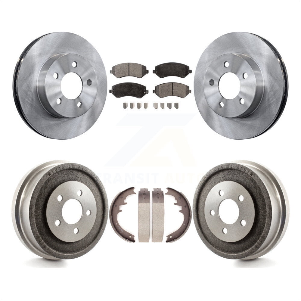 Transit Auto Front Rear Disc Brake Rotors SemiMetallic Pads And Drum