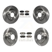 Transit Auto Front Rear Disc Brake Rotors and Semi-Metallic Pads Kit for Car 2014-2016 Kia Soul K8S-103140