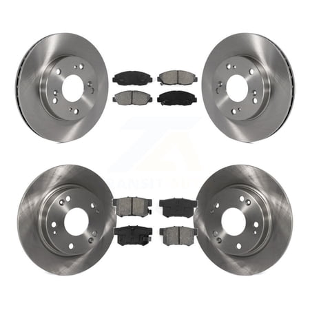 Transit Auto Front Rear Disc Brake Rotors and Semi-Metallic Pads Kit for Car Honda Civic K8S-101161