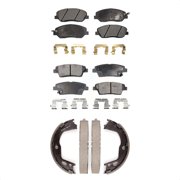 Transit Auto Front Rear Semi-Metallic Brake Pads and Parking Shoes Kit for Car Hyundai Genesis 3.8L KFN-100748