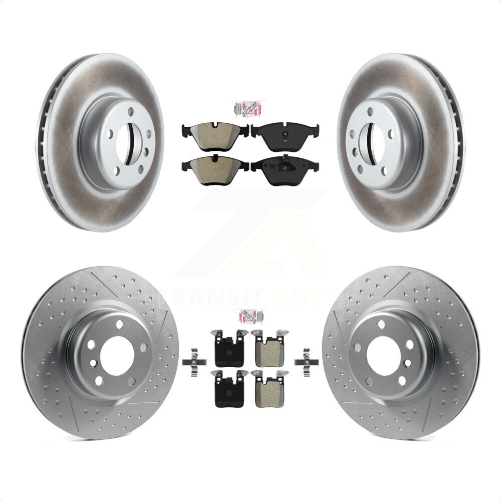 Transit Auto Front Rear SemiMetallic Pads And Coated Disc Brake