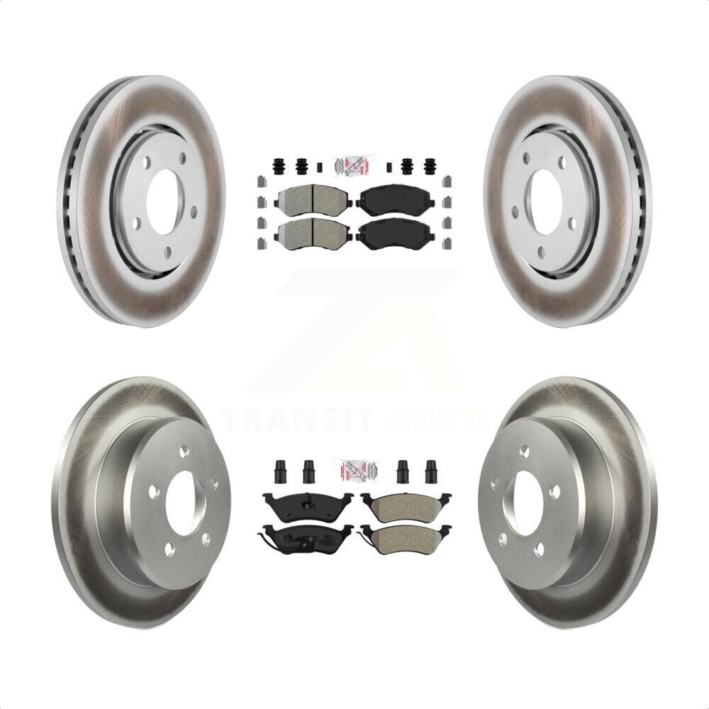 Transit Auto Front Rear SemiMetallic Pads And Coated Disc Brake