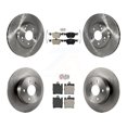 thumbnail image 1 of Transit Auto Front Rear Semi-Metallic Pads and Disc Brake Rotors Kit for Car Mercedes-Benz E320 CLK320 CLK430 E430 K8A-102853, 1 of 13