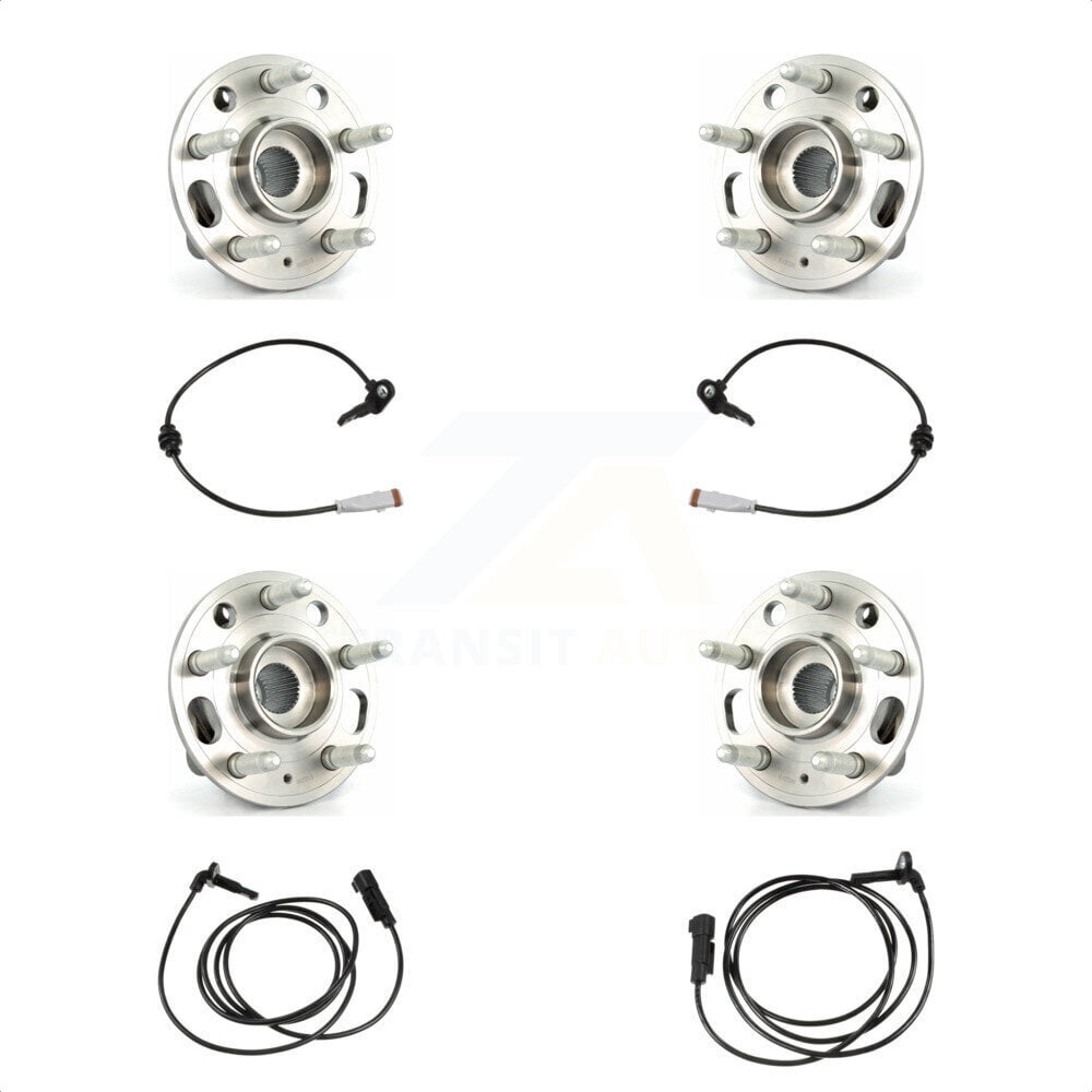 Transit Auto Front Rear Wheel Hub Bearing And ABS Sensor Kit (8Pc