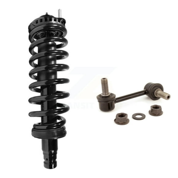 Transit Auto Front Right (Passenger Side) Complete Shock Assembly and TOR Link Kit for Car Chevrolet GMC Trailblazer Envoy XL EXT Buick Rainier Saab 9-7x Oldsmobile Bravada Isuzu Ascender KSS-104311
