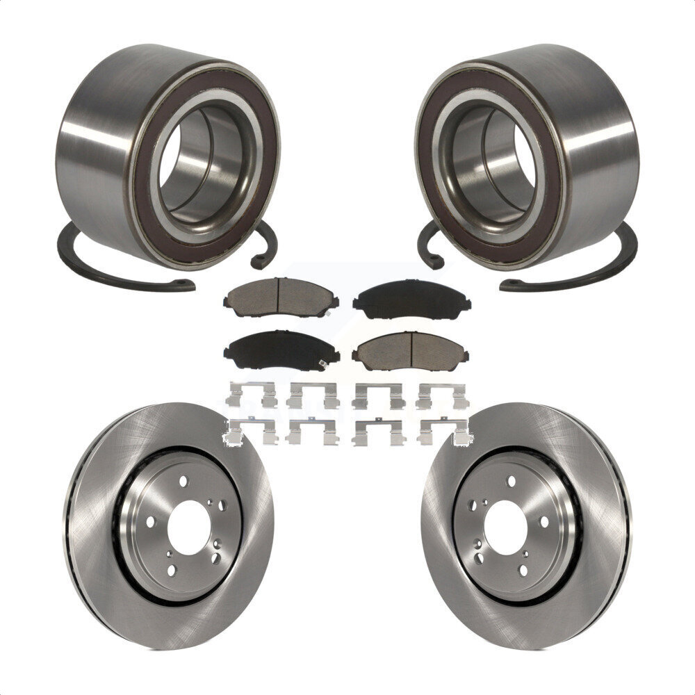 Transit Auto Front Wheel Bearing Disc Brake Rotors And Ceramic Pads Kit For 20172018 Acura MDX