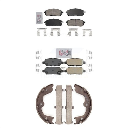 Transit Auto KNN-100602 2-Wheel Set Brake Pad Sets Front for Nissan Altima 350Z