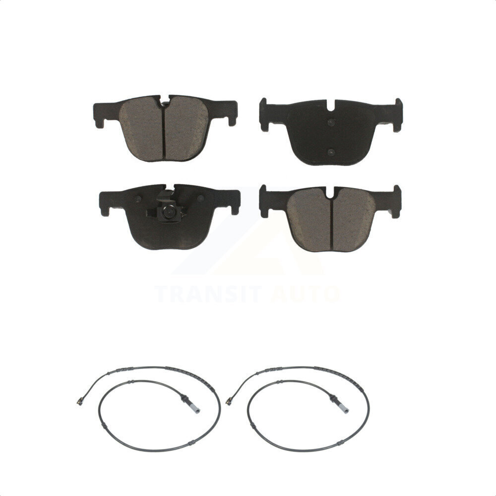 Transit Auto Rear Ceramic Disc Brake Pads And Wear Sensors Kit For