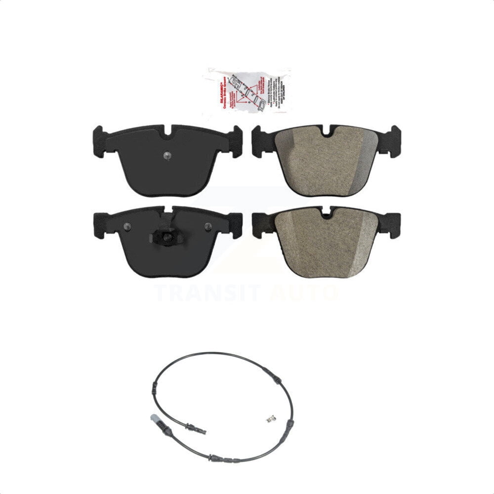 Transit Auto Rear Ceramic Disc Brake Pads and Wear Sensors Kit for Car ...