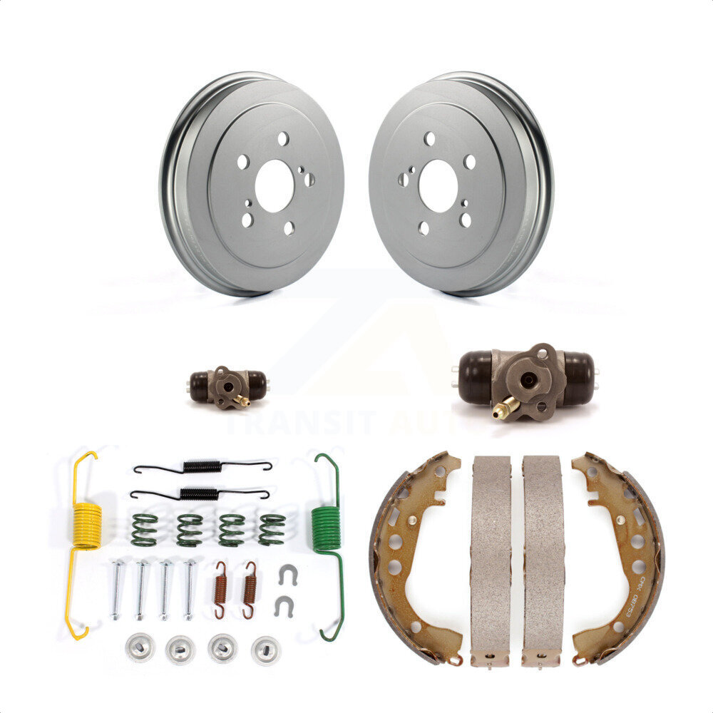 Transit Auto Rear Coated Brake Drum Shoes Spring And Cylinders Kit