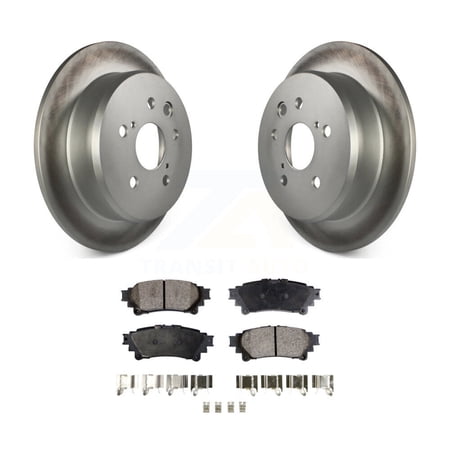 Transit Auto Rear Coated Disc Brake Rotors and Ceramic Pads Kit for Car Lexus IS250 KGT-101549