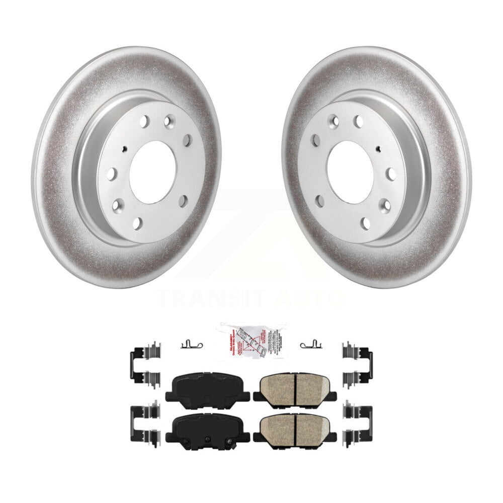 Transit Auto Rear Coated Disc Brake Rotors And Semi-Metallic Pads