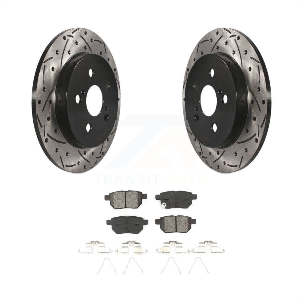 Transit Auto Rear Coated Drilled Slotted Disc Brake Rotors And Semi