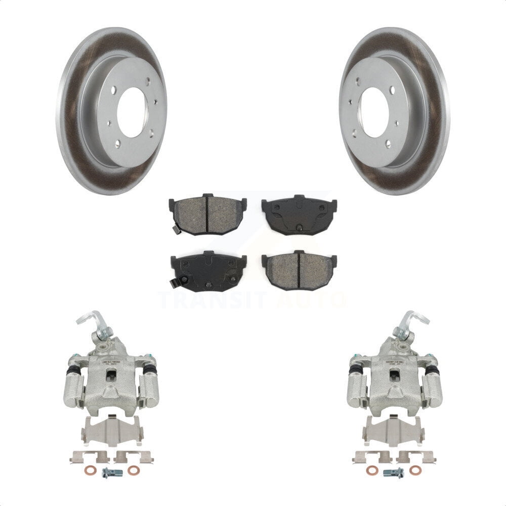 Transit Auto Rear Disc Brake Caliper Coated Rotors And SemiMetallic