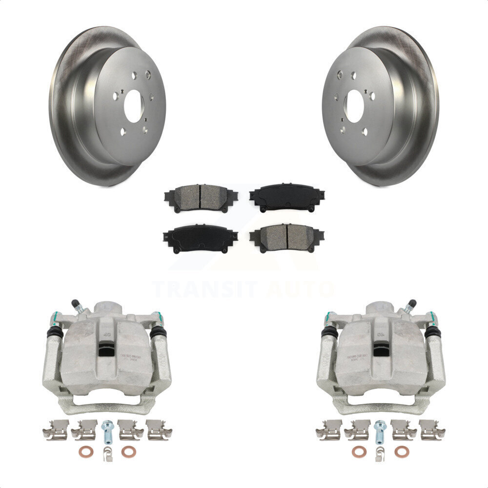 Transit Auto Rear Disc Brake Caliper Coated Rotors And SemiMetallic