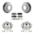 thumbnail image 2 of Transit Auto Front Disc Brake Coated Caliper Drilled Slotted Rotors And Semi-Metallic Pads Kit Car Hyundai Genesis Coupe Single Piston Calipers Kcd 10007 2 of 13