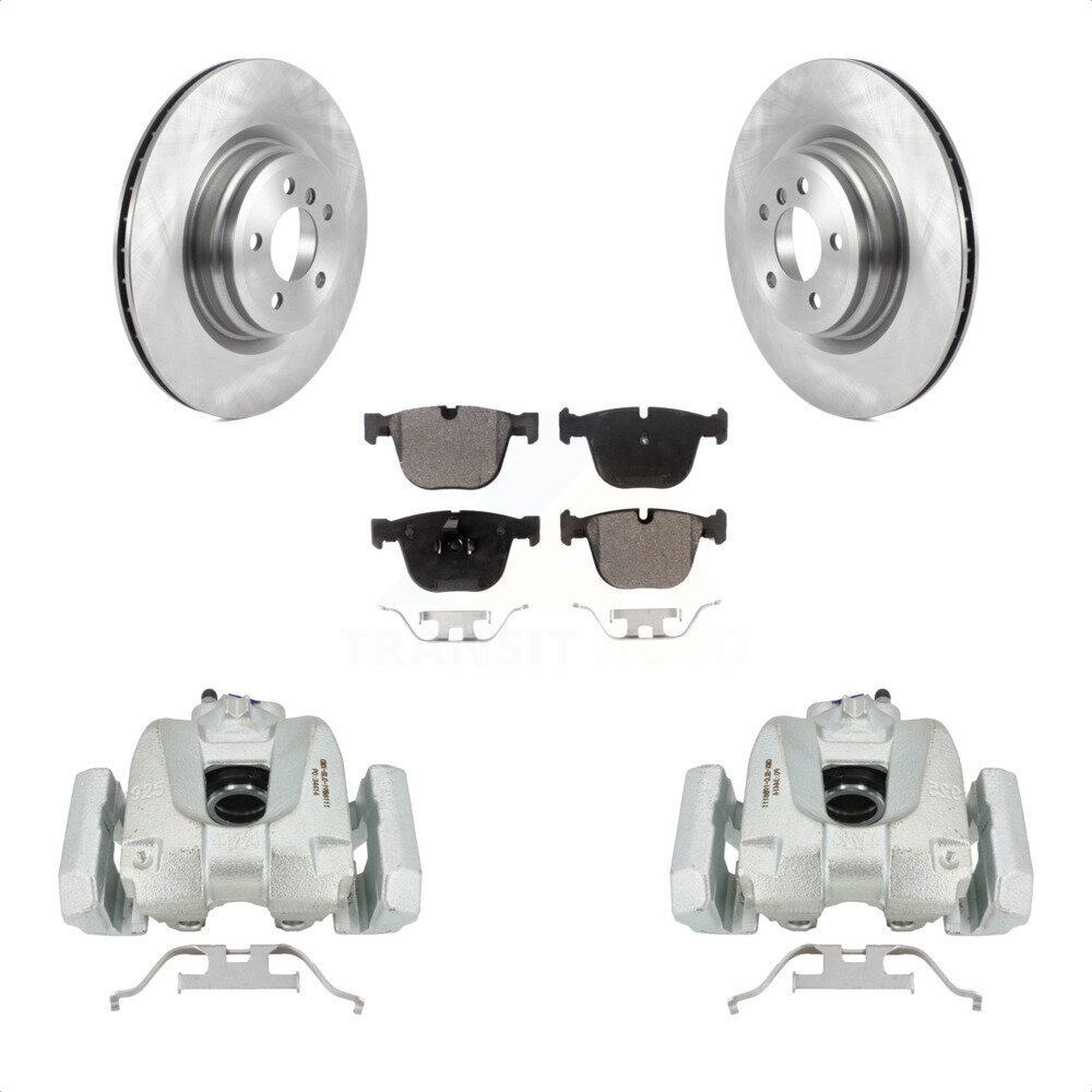 Transit Auto Rear Disc Brake Caliper Rotors And SemiMetallic Pads Kit