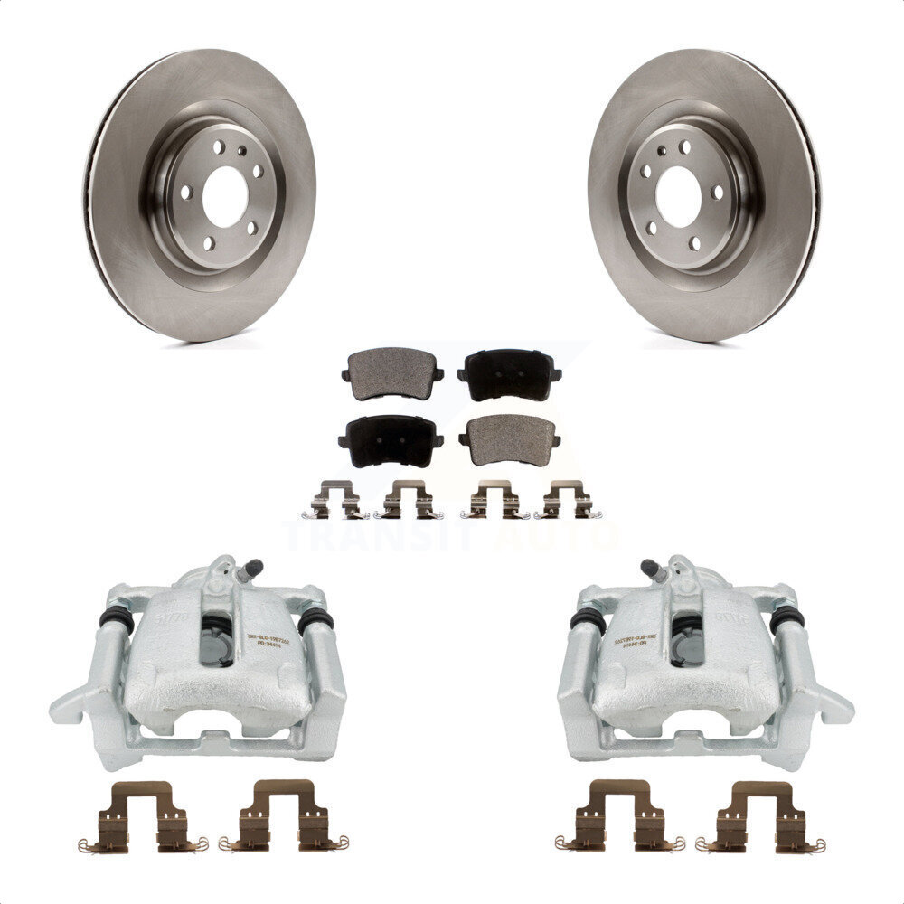 2× Rear Side Disc Brake Caliper w/ Bracket For Audi A4 A5 Quattro 09-2012 Q5